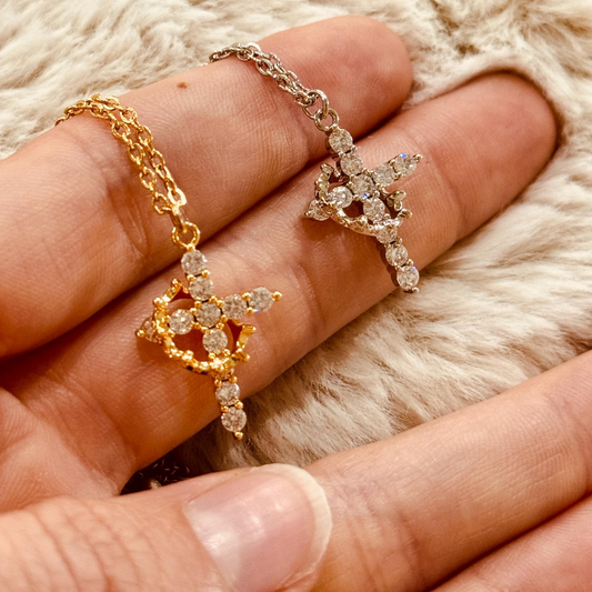 Cross Crown Necklace